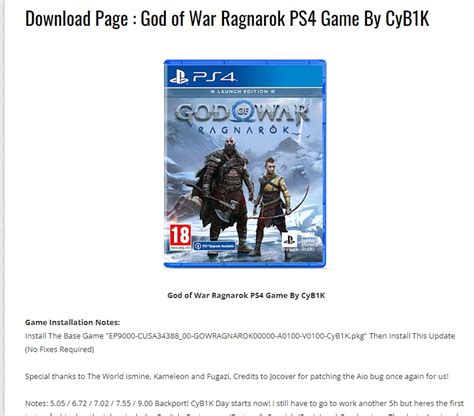 PS4: God of War Ragnarok available Day 1 on piracy .